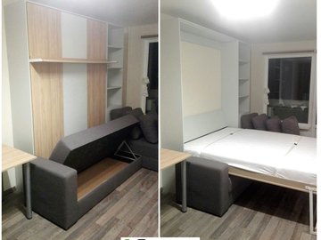 wall-bed with sofa